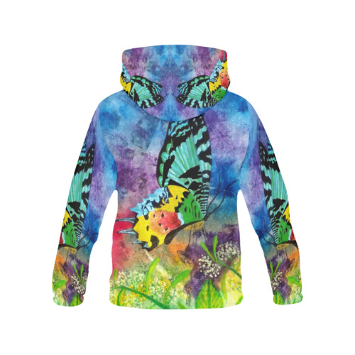Madagascar Splash Profile Oversized Hoodie All Over Print Hoodie for Men/Large Size (USA Size) (Model H13)