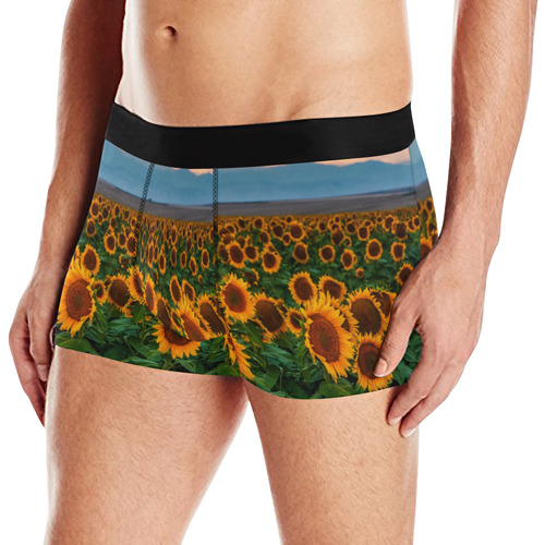 Sunflower by Artdream Men's All Over Print Boxer Briefs (Model L10)