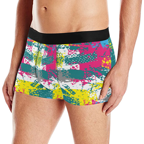 Cracked shapes Men's All Over Print Boxer Briefs (Model L10)