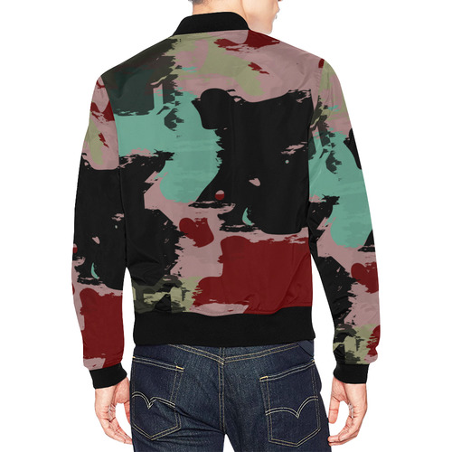 Retro colors texture All Over Print Bomber Jacket for Men (Model H19)