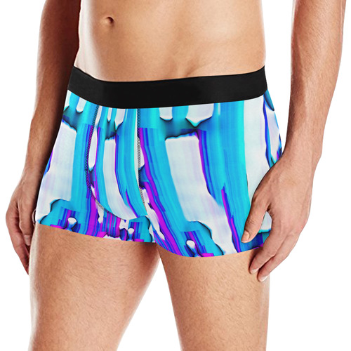 Blue watercolors Men's All Over Print Boxer Briefs (Model L10)