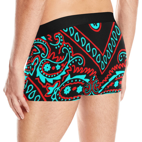 blue and red bandana 1 Men's All Over Print Boxer Briefs (Model L10)