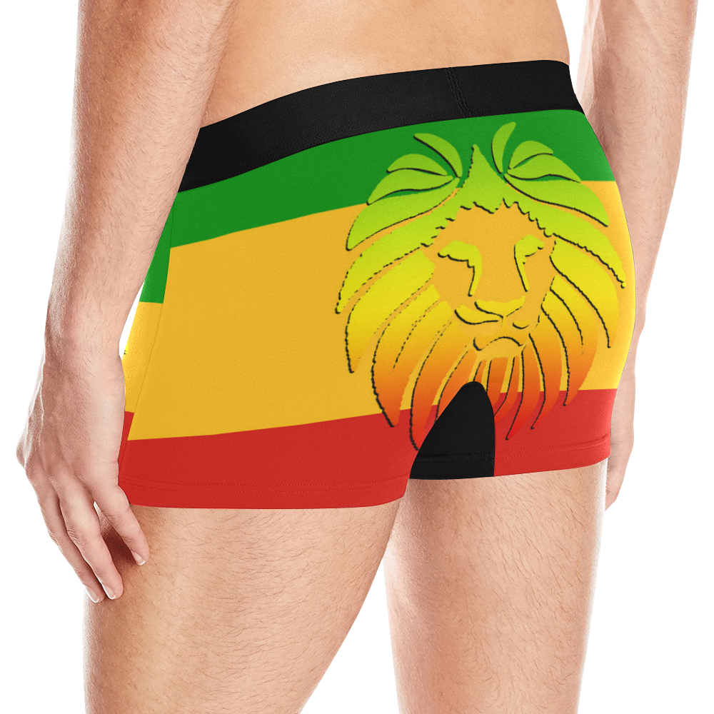 Rastafari Lion Flag green yellow red Men's All Over Print Boxer Briefs (Model L10)