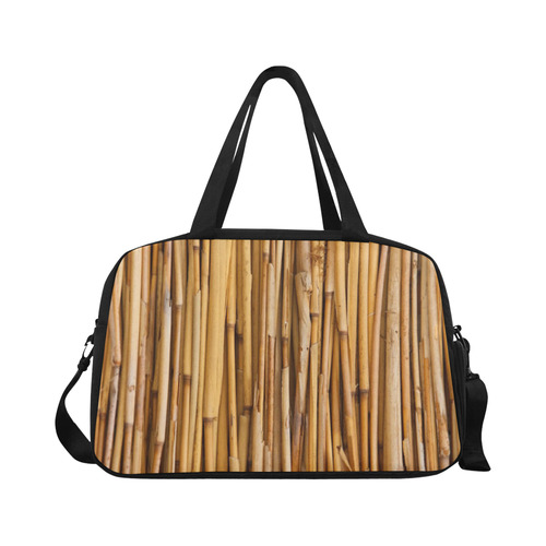Travel Weekend Overnight Bag Bamboo Fence by Tell3People Fitness Handbag (Model 1671)