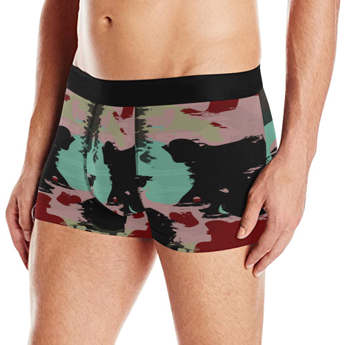 Retro colors texture Men's All Over Print Boxer Briefs (Model L10)