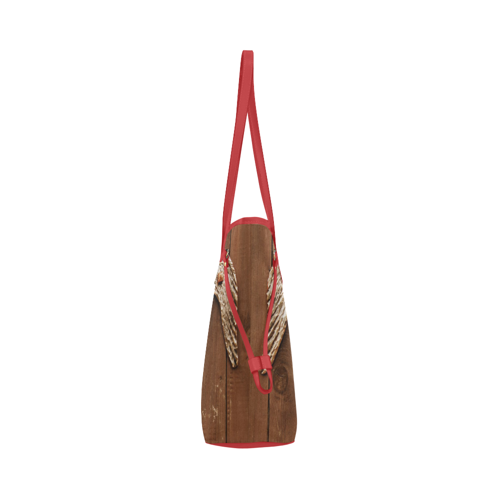 Tote Travel Bag Handbag Angel Wings Heart by Tell3People Clover Canvas Tote Bag (Model 1661)