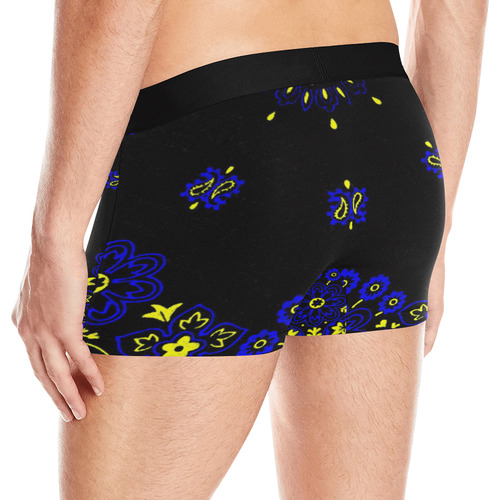 blue yellow bandana 1 Men's All Over Print Boxer Briefs (Model L10)