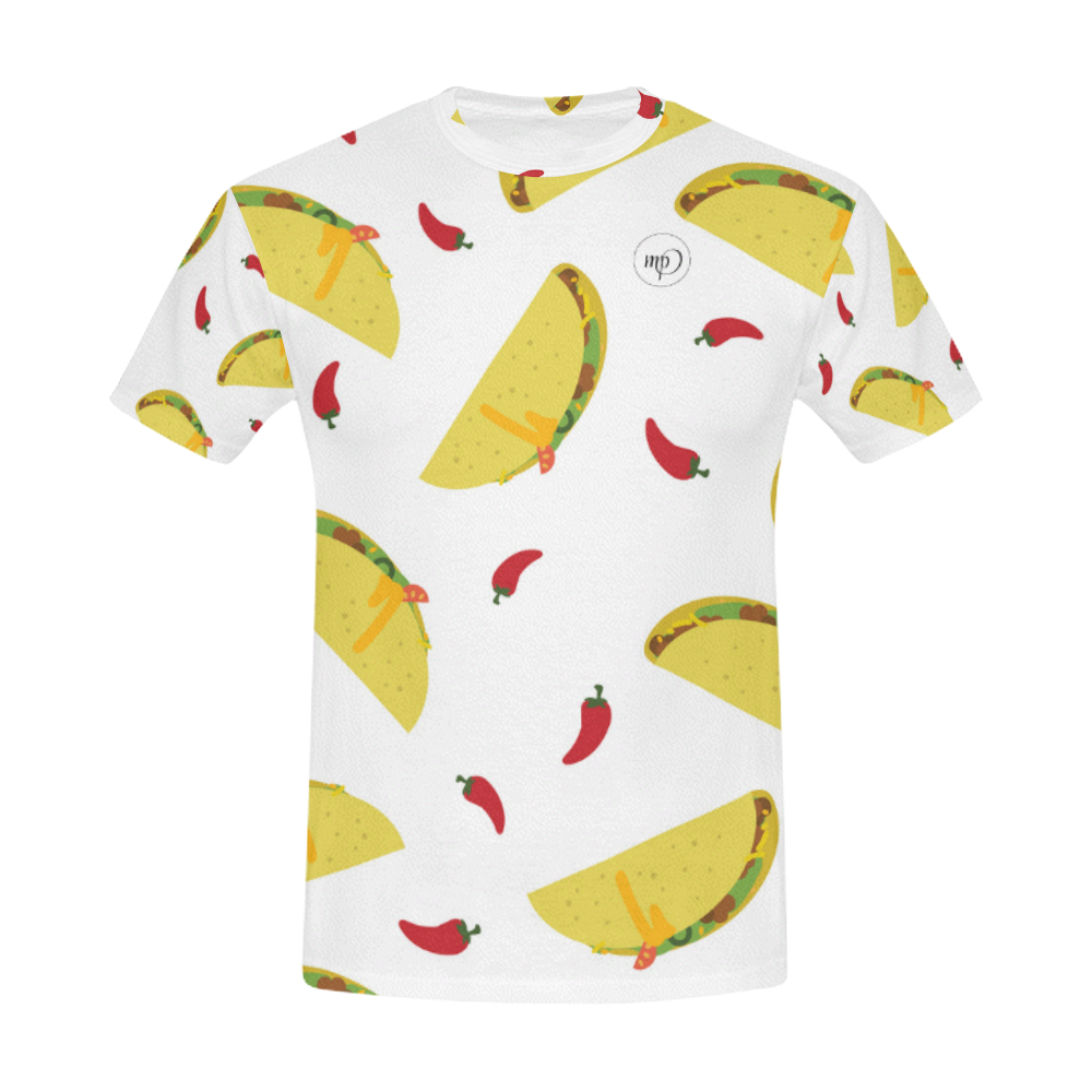 Taco All Over Print T-Shirt for Men (USA Size) (Model T40)