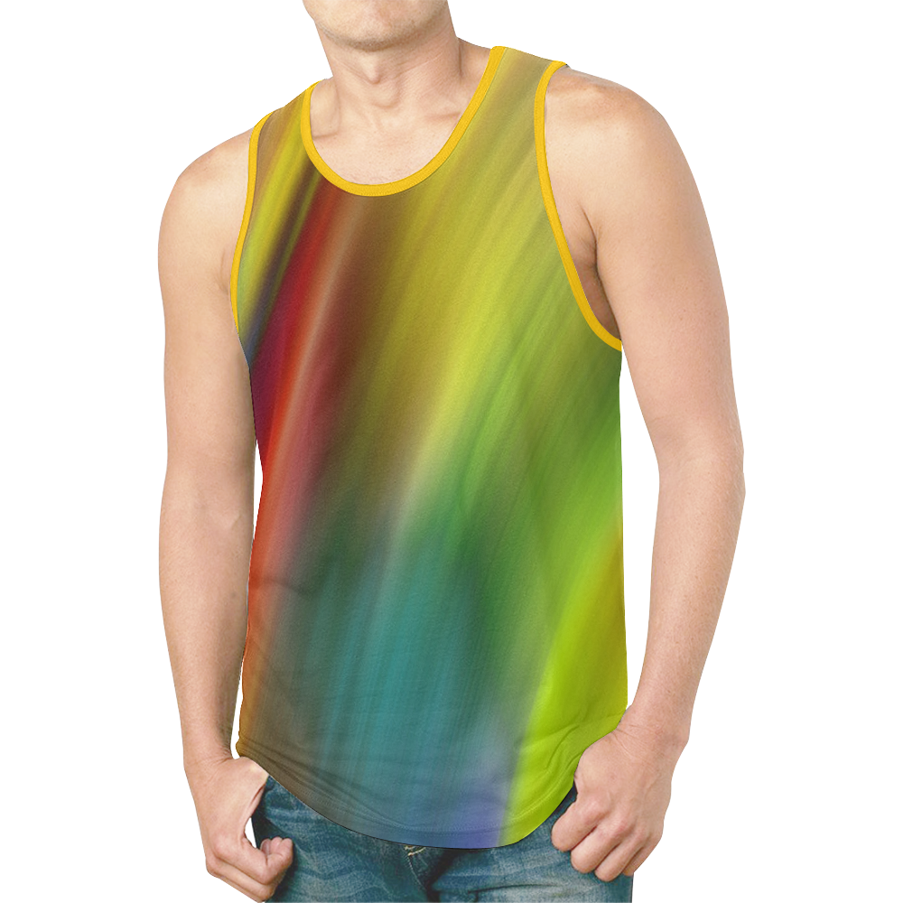 Colors Strips by Artdream New All Over Print Tank Top for Men (Model ...