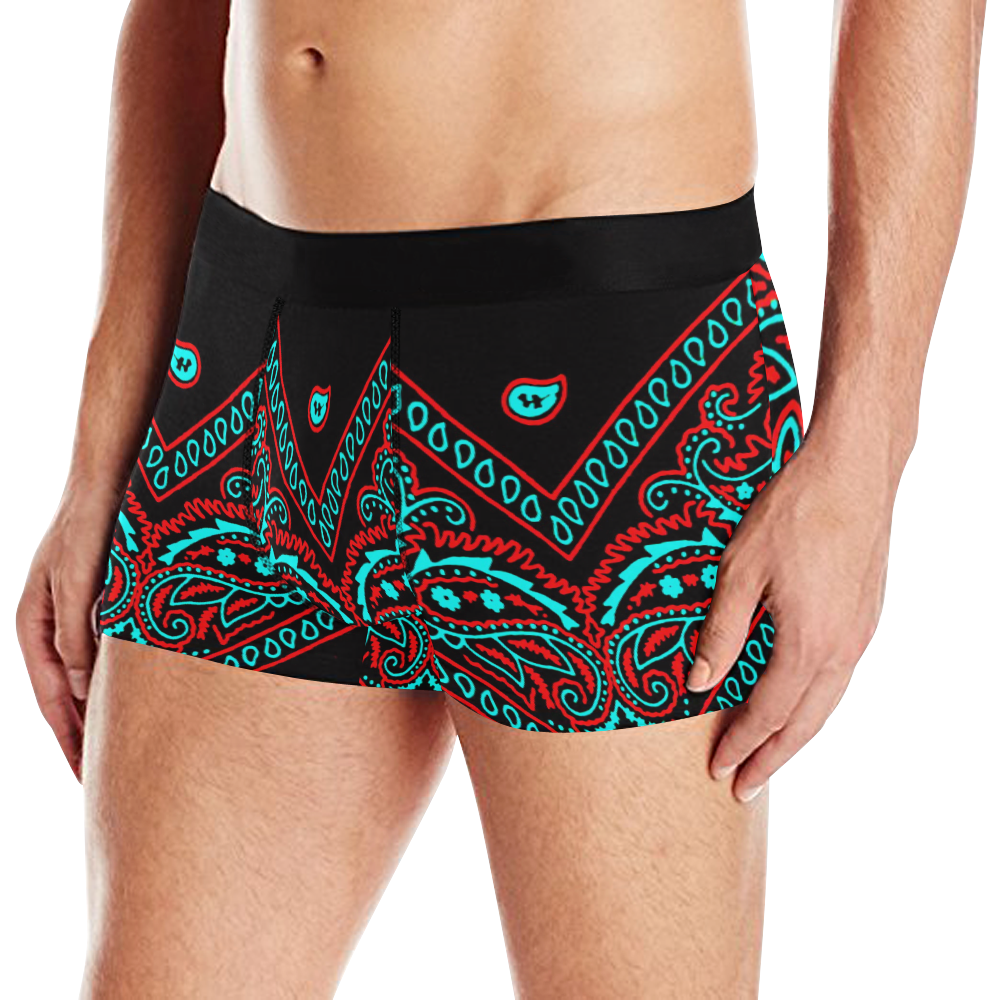 blue and red bandana 1 Men's All Over Print Boxer Briefs (Model L10)