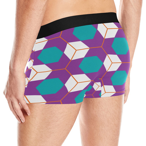 Cubes in honeycomb pattern Men's All Over Print Boxer Briefs (Model L10)