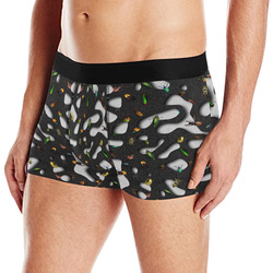 Crawking Bugs - Squiggly Loops Cut Men's All Over Print Boxer Briefs (Model L10)