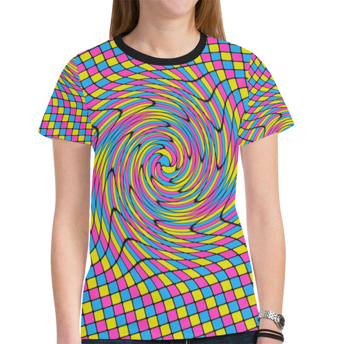 Twister by Popart Lover New All Over Print T-shirt for Women (Model T45)
