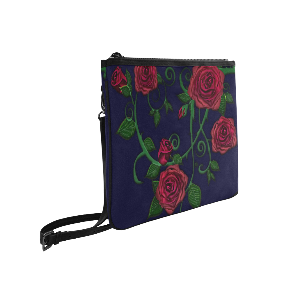 Roses Slim Clutch Bag (Model 1668)