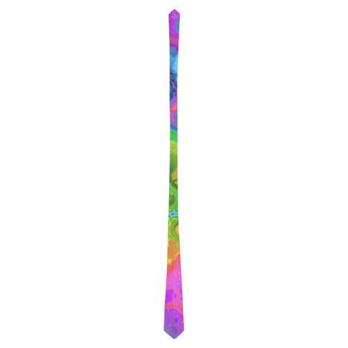 Rainbow Marble Fractal Classic Necktie (Two Sides)