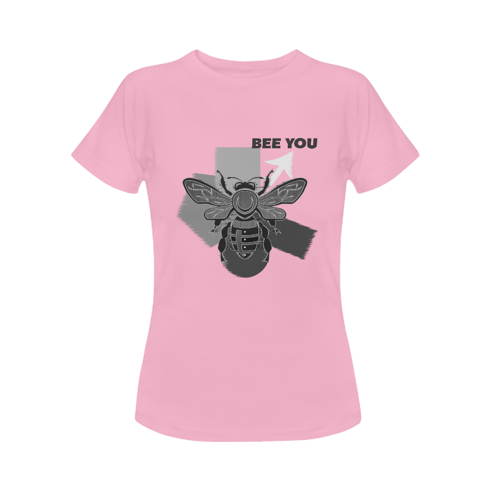 BEE YOU PINK Women's Classic T-Shirt (Model T17）