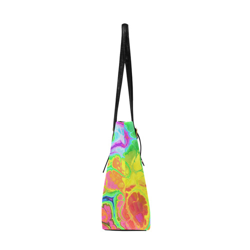 Rainbow Marble Fractal Euramerican Tote Bag/Large (Model 1656)