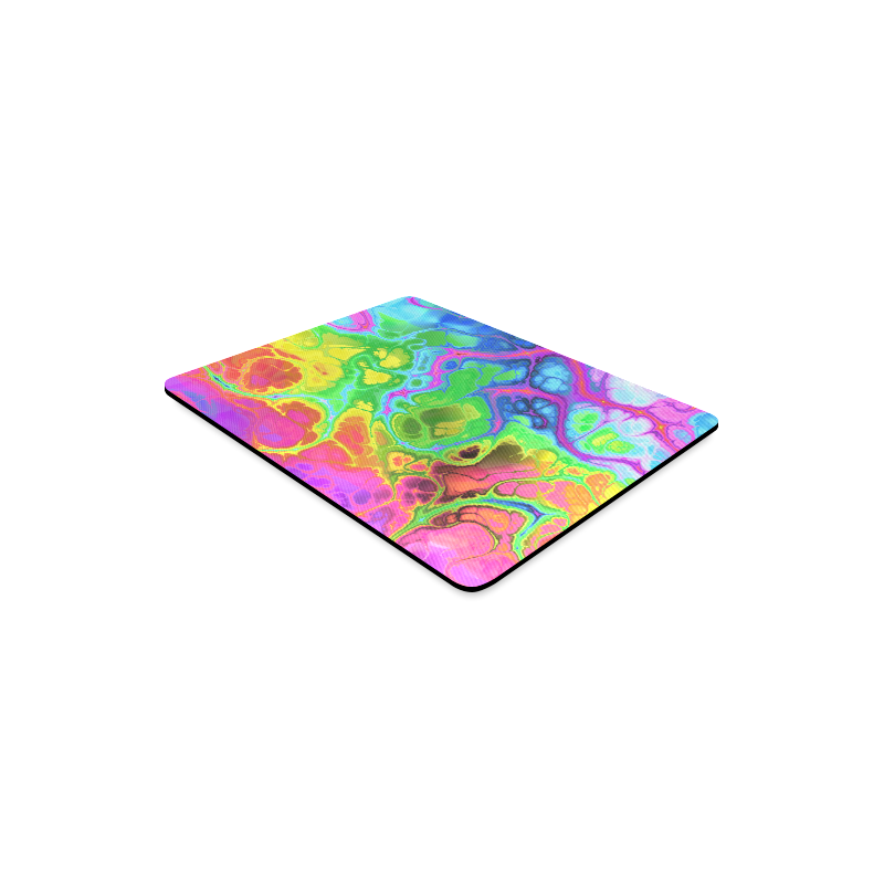 Rainbow Marble Fractal Rectangle Mousepad