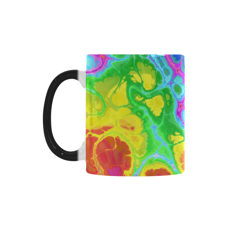 Rainbow Marble Fractal Custom Morphing Mug