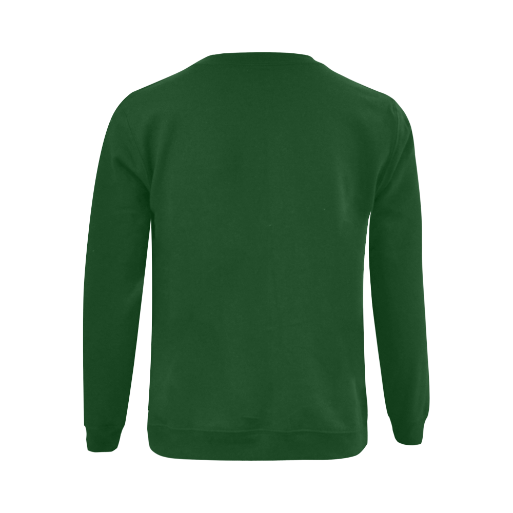 BEE ONE GREEN Gildan Crewneck Sweatshirt(NEW) (Model H01)