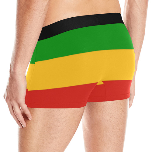 Rastafari Flag Colored Stripes Men's All Over Print Boxer Briefs (Model L10)