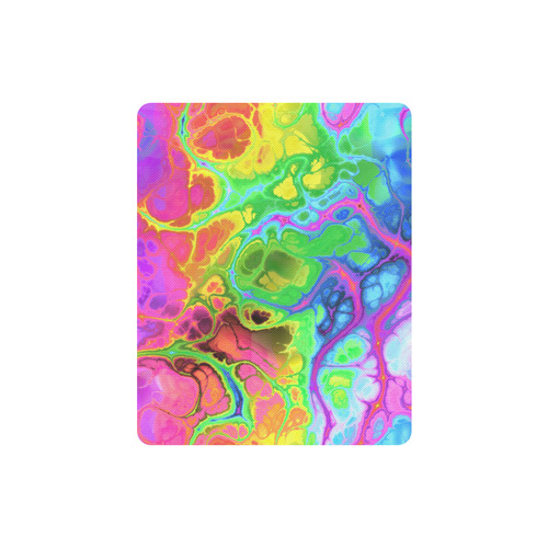 Rainbow Marble Fractal Rectangle Mousepad