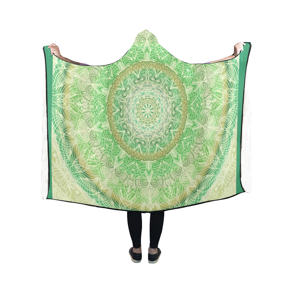 mandala 30x30-5 Hooded Blanket 50''x40''