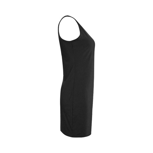 Womens Bodycon Sleeveless Dress Black Medea Vest Dress (Model D06)