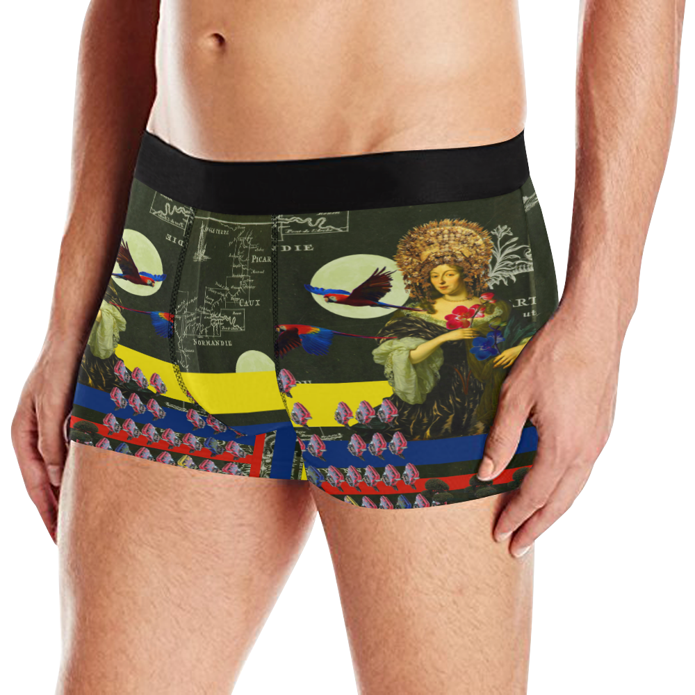 THE FLOWERS OF THE QUEEN Men's All Over Print Boxer Briefs (Model L10)