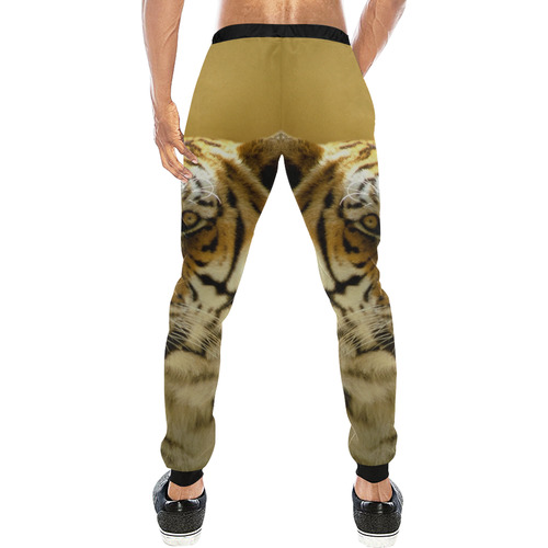 Golden Tiger Men's All Over Print Sweatpants (Model L11)