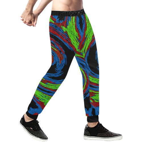 The eye of the storm Men's All Over Print Sweatpants (Model L11)