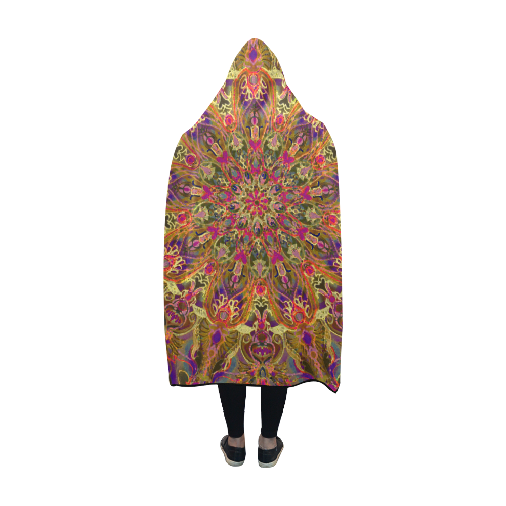 mandala 10 Hooded Blanket 60''x50''