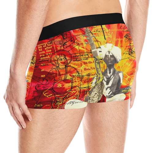 THE SITAR PLAYER Men's All Over Print Boxer Briefs (Model L10)