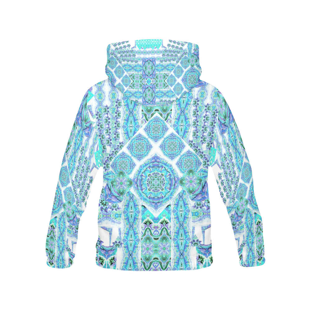 mandala spirit turquoise All Over Print Hoodie for Men/Large Size (USA Size) (Model H13)