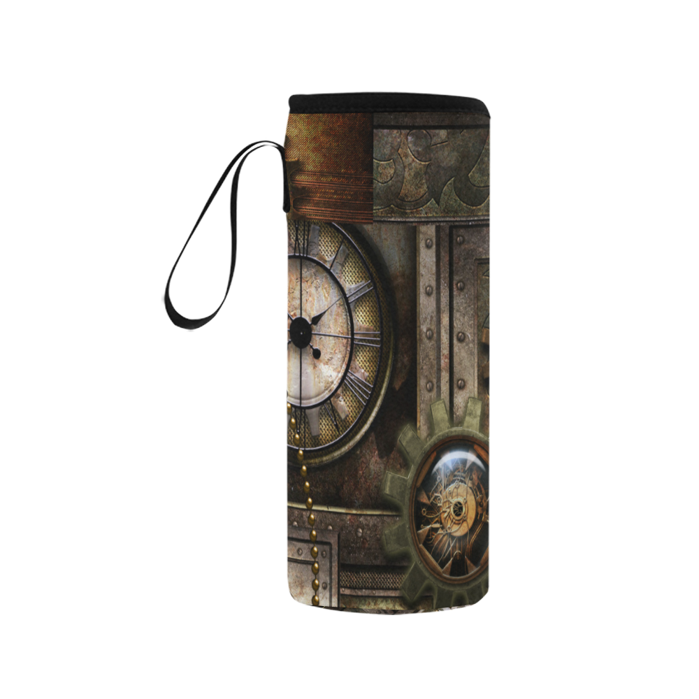 Wonderful steampunk design Neoprene Water Bottle Pouch/Medium