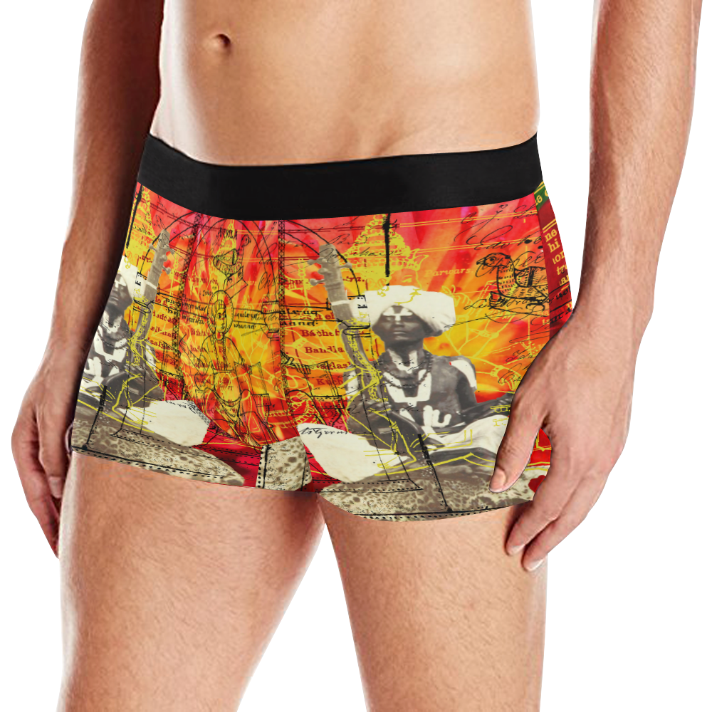 THE SITAR PLAYER Men's All Over Print Boxer Briefs (Model L10)