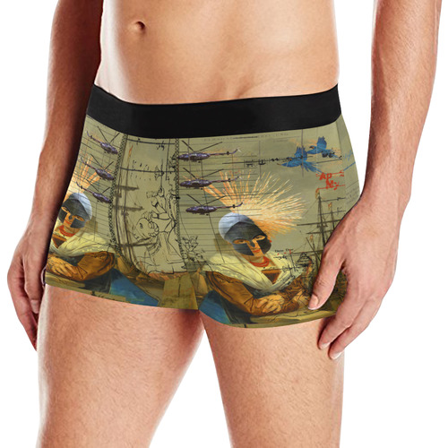 AT THE HARBOUR Men's All Over Print Boxer Briefs (Model L10)