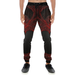 Dark Gothic Heart Paint With Blood Men's All Over Print Sweatpants (Model L11)