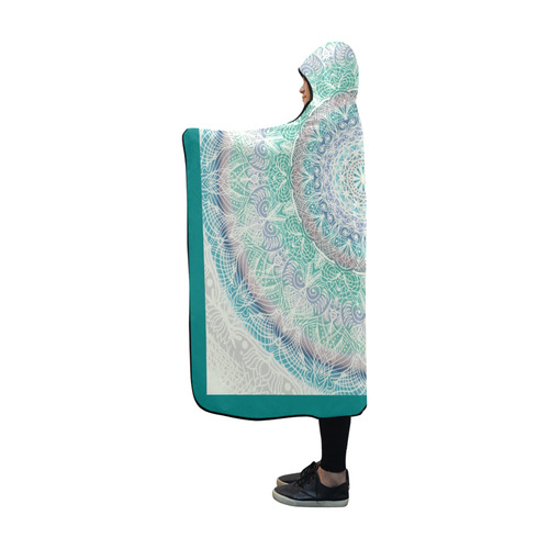 mandala 30x30-6 Hooded Blanket 60''x50''