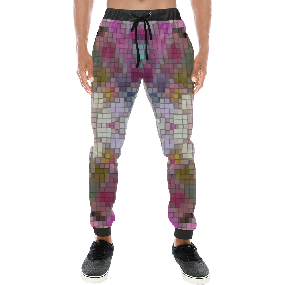 Pattern Popart by Nico Bielow Men's All Over Print Sweatpants (Model L11)