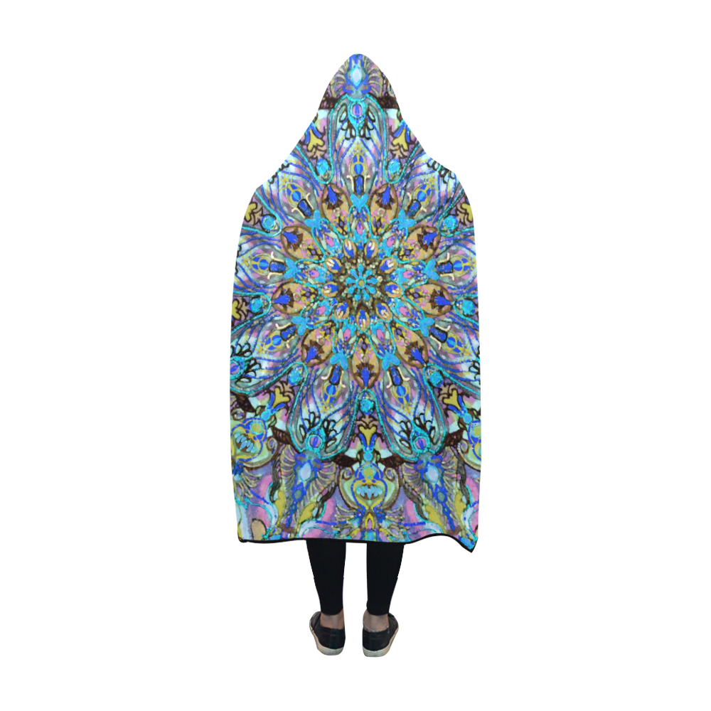 mandala 6 Hooded Blanket 60''x50''