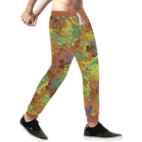 Autumnal Disarray Men's All Over Print Sweatpants (Model L11)