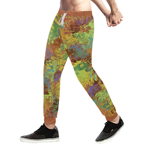Autumnal Disarray Men's All Over Print Sweatpants (Model L11)