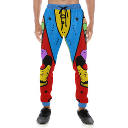 Peace Popart by Nico Bielow Men's All Over Print Sweatpants (Model L11)