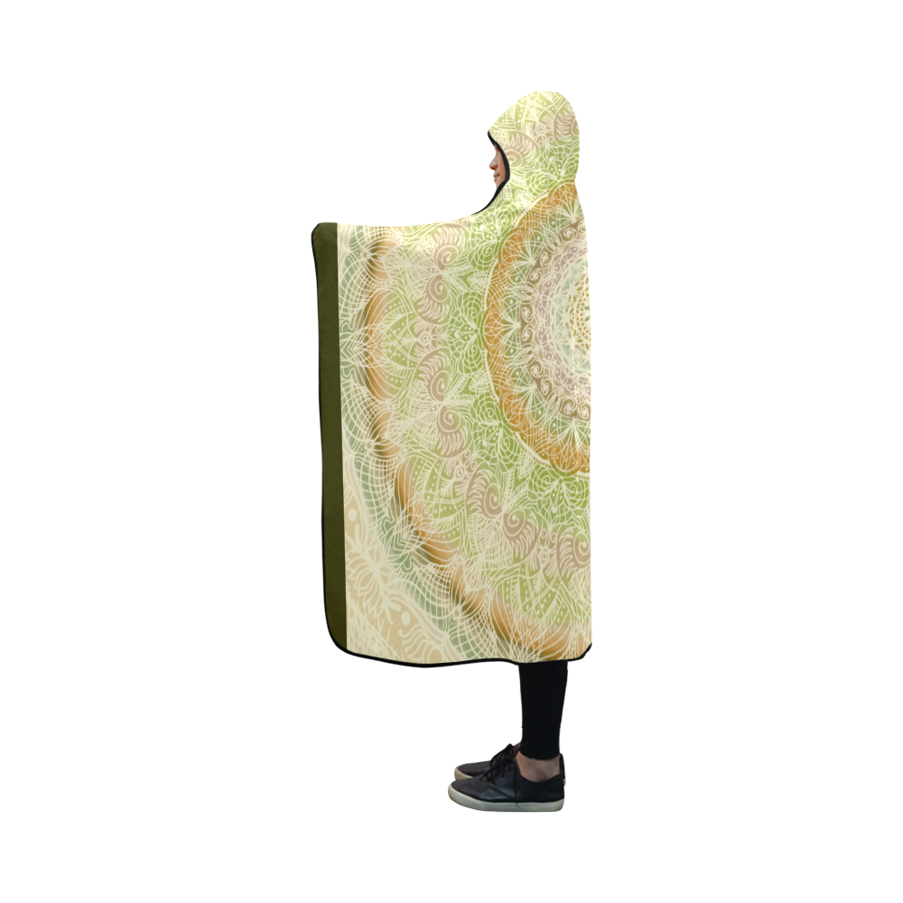 mandala 30x30-1 Hooded Blanket 50''x40''