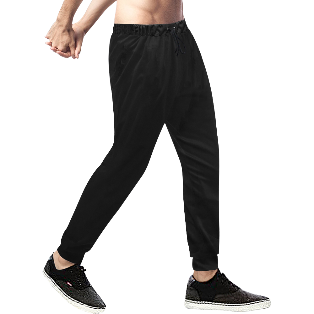 Black by Artdream Men's All Over Print Sweatpants (Model L11)