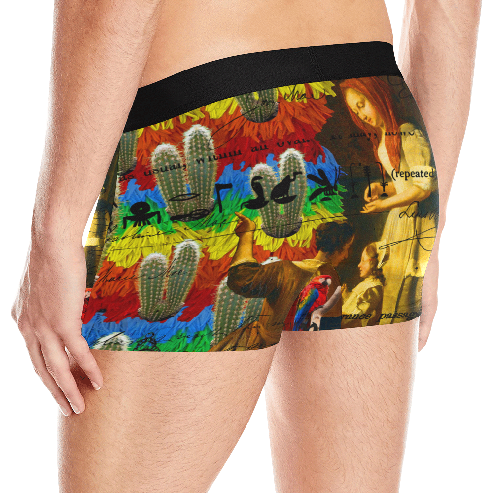 AND THIS, IS THE RAINBOW BRUSH CACTUS. II Men's All Over Print Boxer Briefs (Model L10)