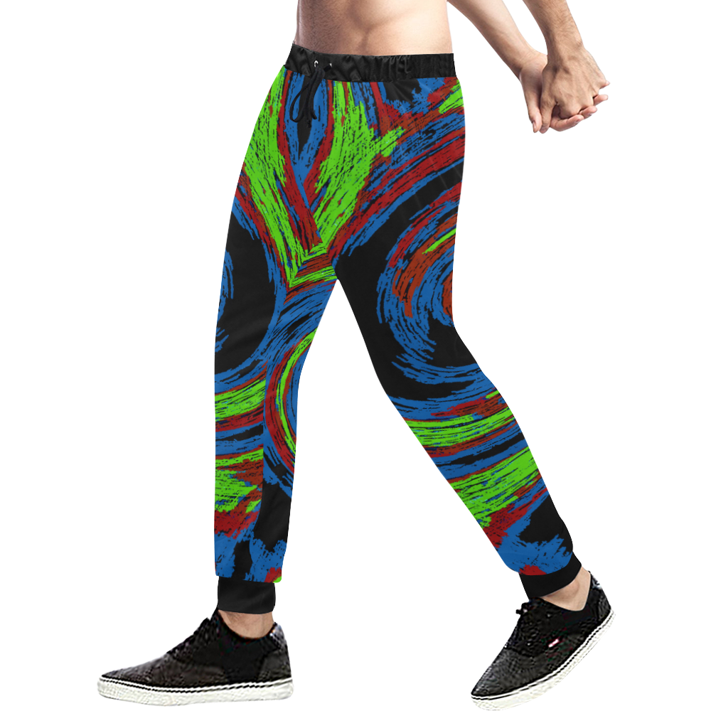 The eye of the storm Men's All Over Print Sweatpants (Model L11)
