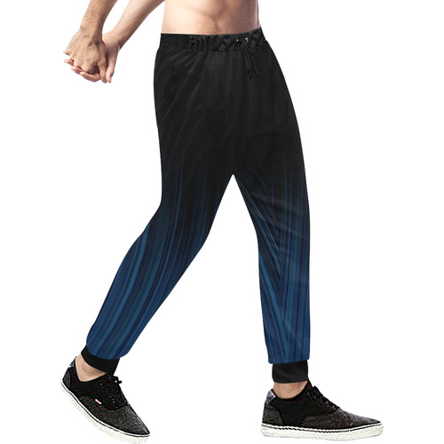 Blue Strips by Artdream Men's All Over Print Sweatpants (Model L11)