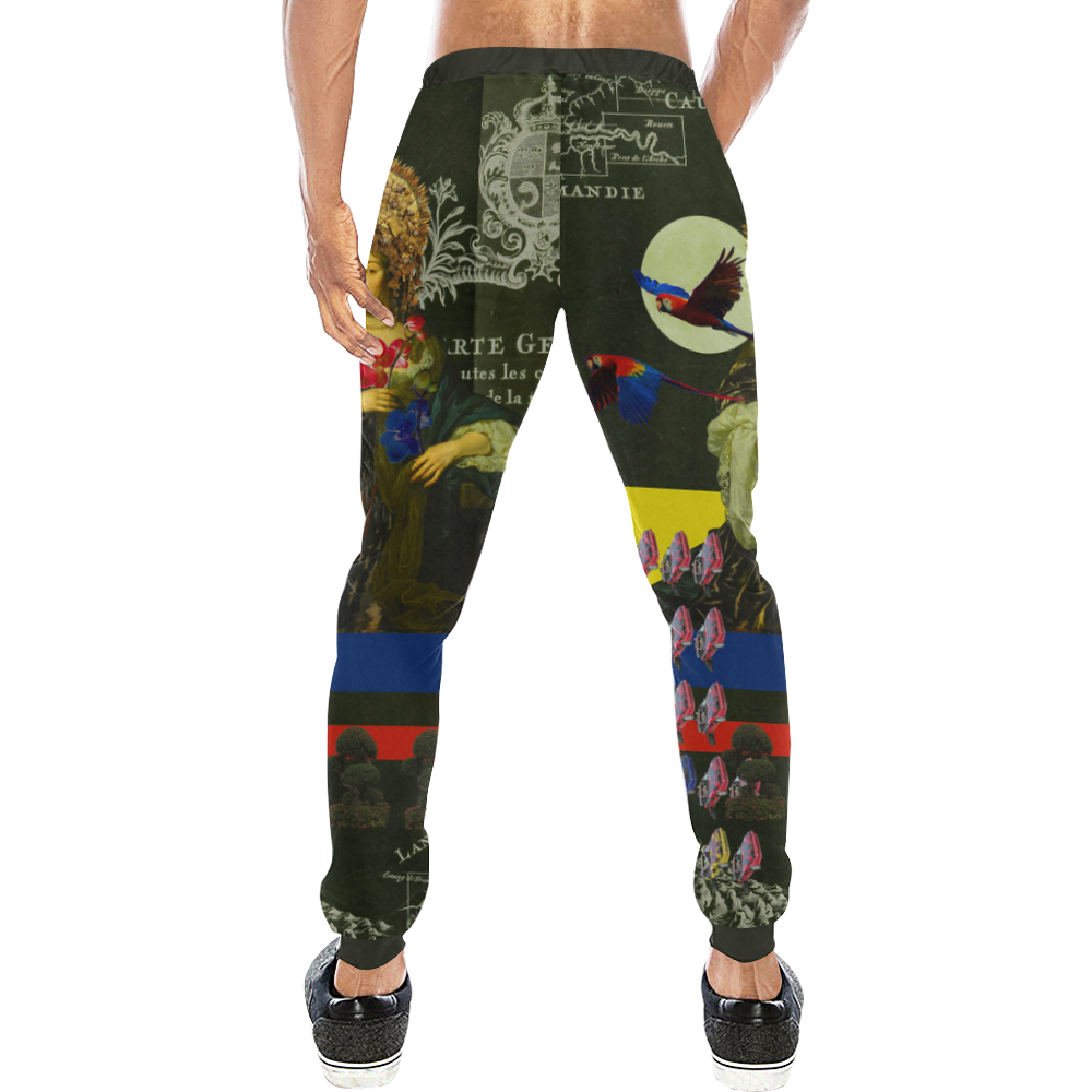 THE FLOWERS OF THE QUEEN Men's All Over Print Sweatpants (Model L11)